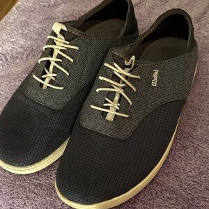 OluKai Men’s Navy and Gray Lace-Up Sneakers
